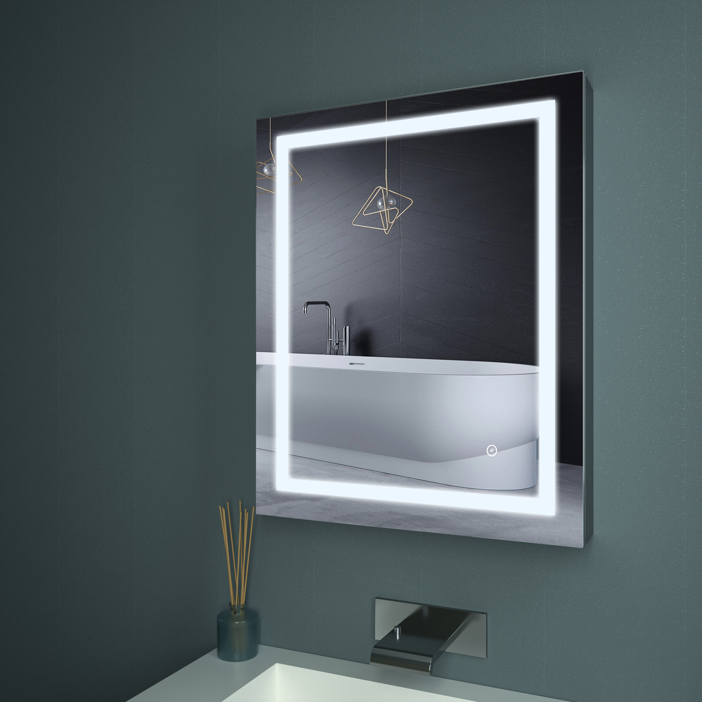 LED SMD K9 Crystal Wall Fixture Lamp Makeup Mirror Front Light Washroom Restroom 