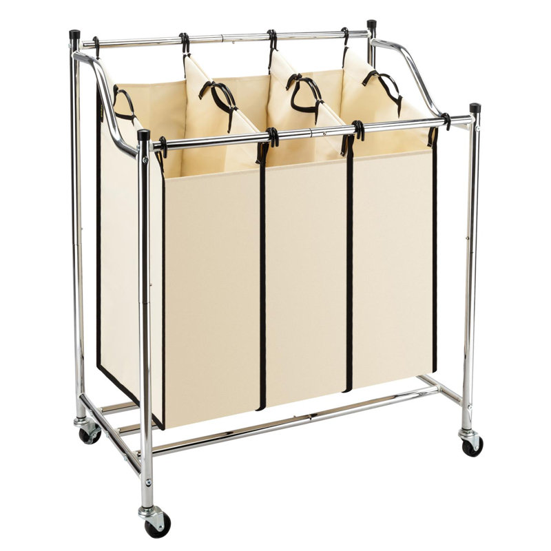 Rebrilliant Sorter Cart On Wheels Laundry Hamper Wayfair