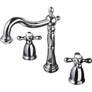 Heritage Widespread Double Handle Bathroom Faucet with Pop-Up Drain