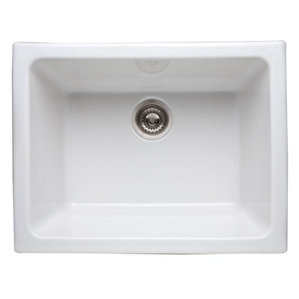 Rohl Single Bowl Undermount Fireclay Kitchen Sink