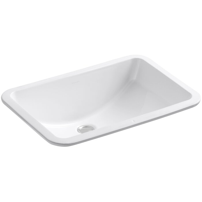 Ladena Ceramic Rectangular Undermount Bathroom Sink