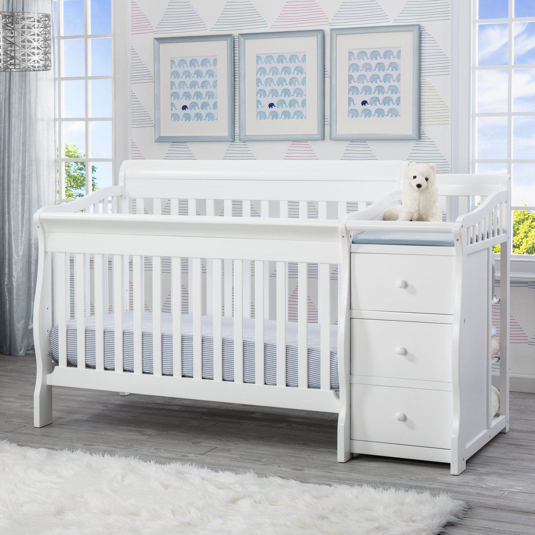 delta crib changing table combo