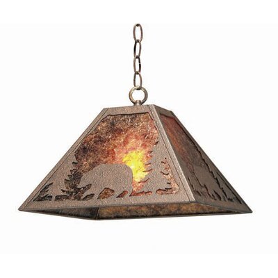 Bear Creek 1 Light Squarerectangle Pendant 2nd Ave Design Finish