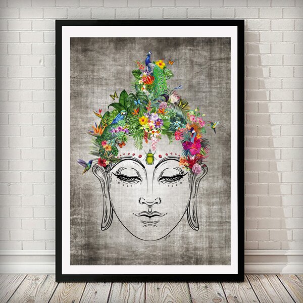 East Urban Home 'Life On Buddha' Framed Graphic Art | Wayfair.co.uk