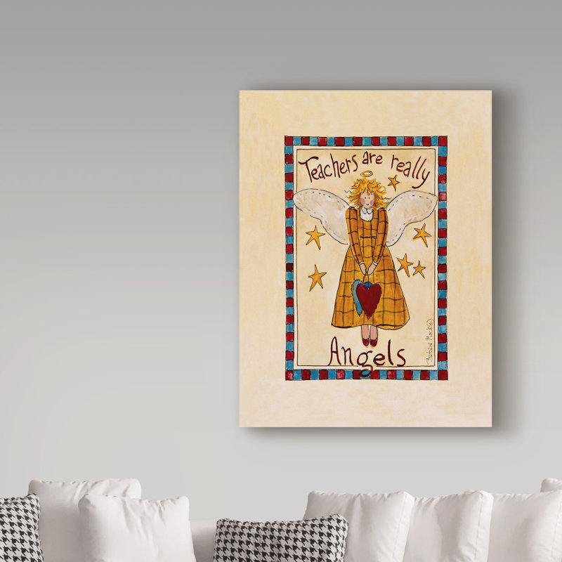Astoria Grand Teaching Angel Acrylic Painting Print On Wrapped