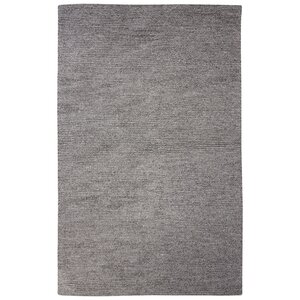 Brunelle Hand-Loomed Solid Gray Area Rug