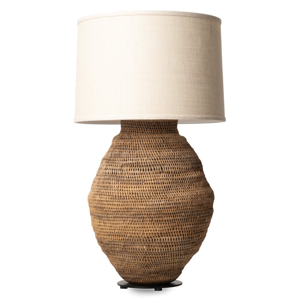 basket table lamp