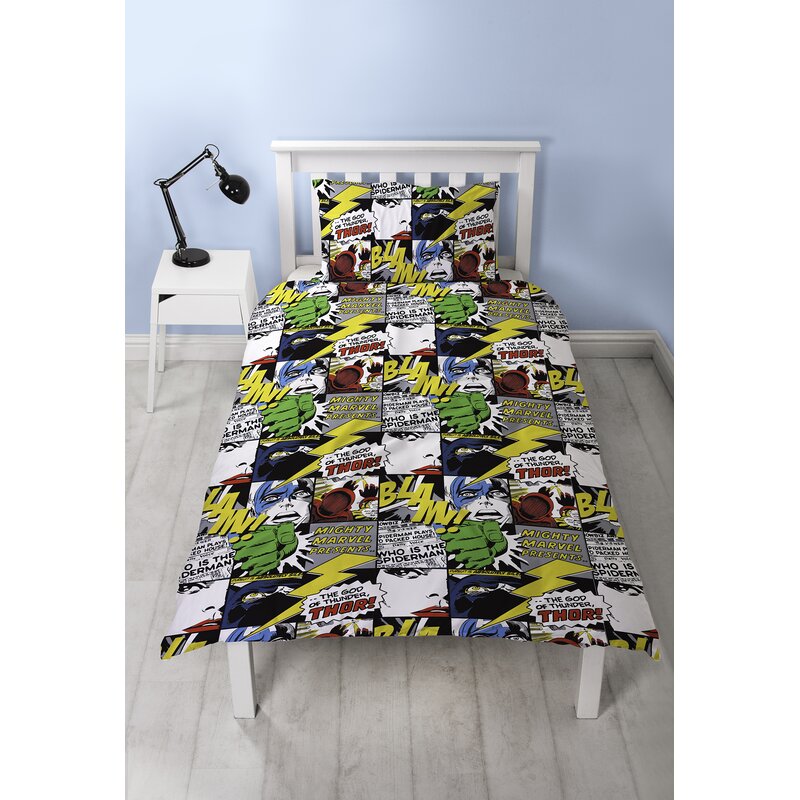 Marvel Disney Marvel Comics Duvet Cover Set Reviews Wayfair Co Uk