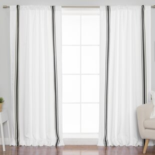 Farmhouse Rustic Striped Curtains Drapes Birch Lane