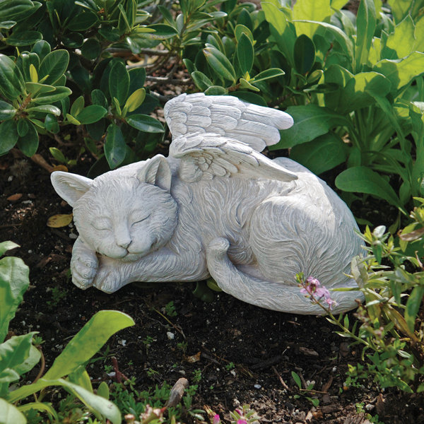 Cat And Mouse Statue Figurine Ornament Home Garden Decor 