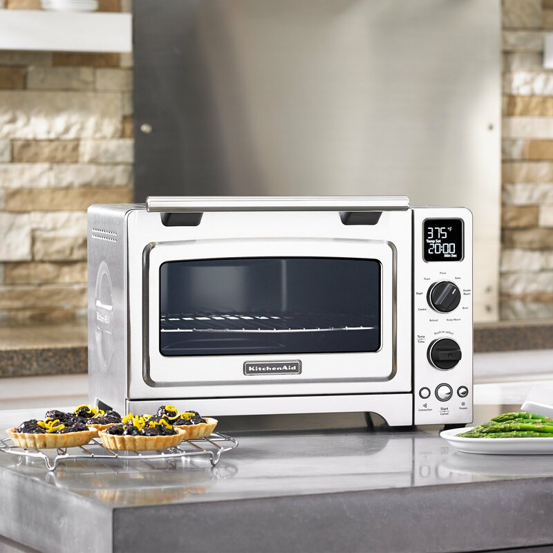 Kitchenaid 1 Cubic Foot Stainless Steel Convection Countertop Oven