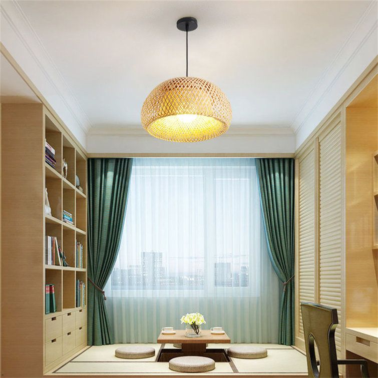 Natural Bamboo Rattan Pendant Light 