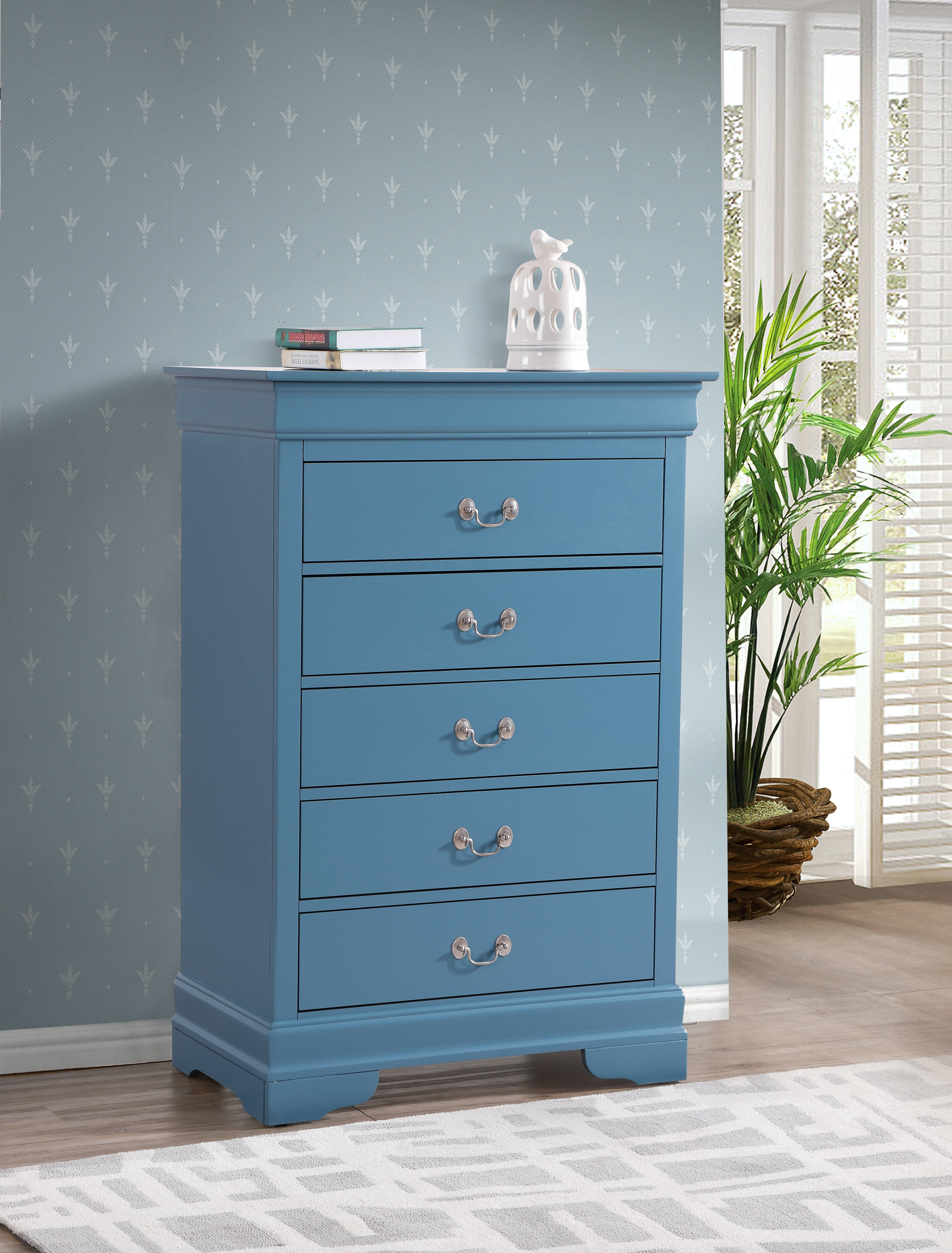 blue dresser for boy