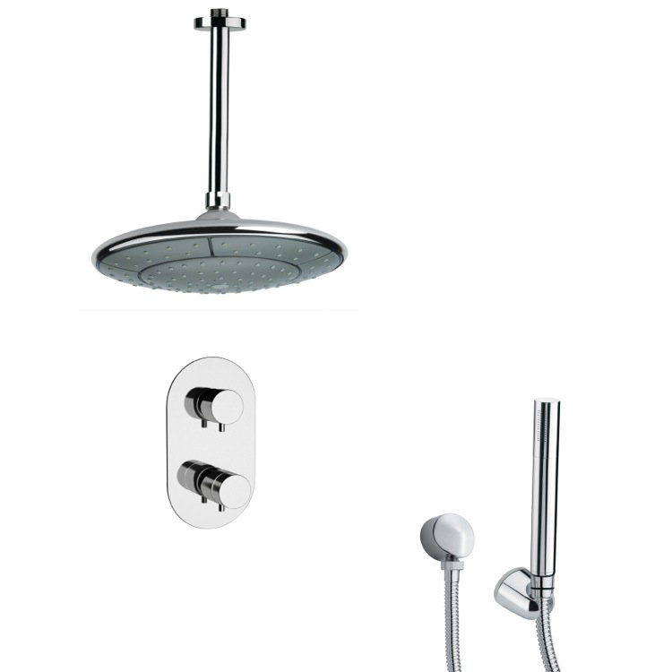 Remer by Nameek's Orsino Thermostatic Complete Shower System with Rough