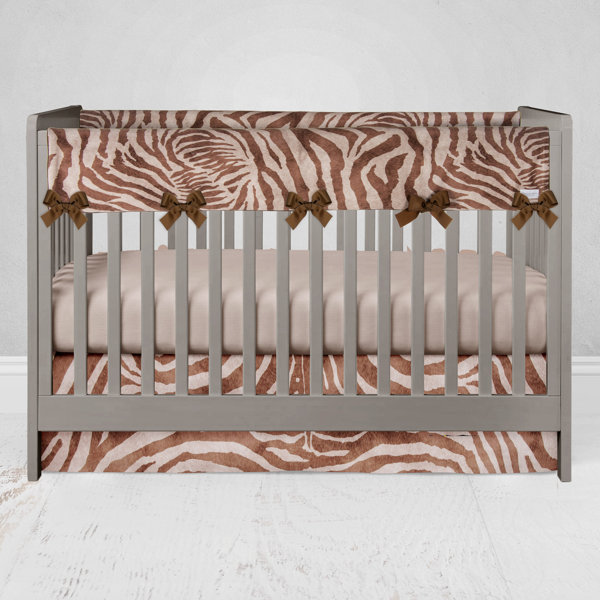 zebra print crib bedding