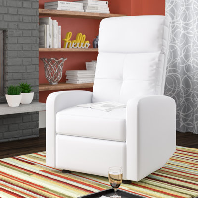 Suai 26" Wide Faux Leather Manual Standard Recliner