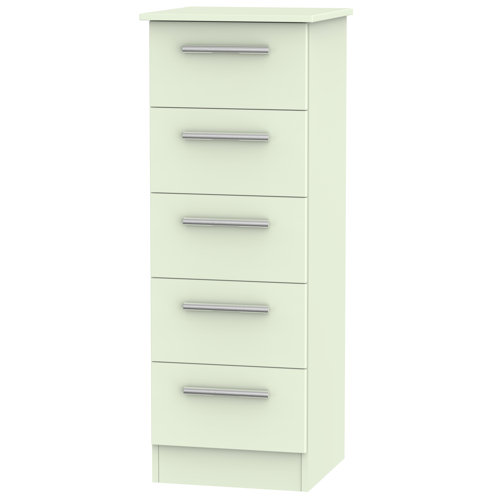 Lyman 5 Drawer Chest Marlow Home Co. Colour: Vanilla