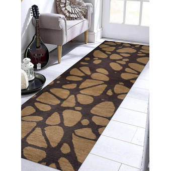 Ivy Bronx Griffing Hand Tufted Wool Silk Dark Gray Area Rug Wayfair
