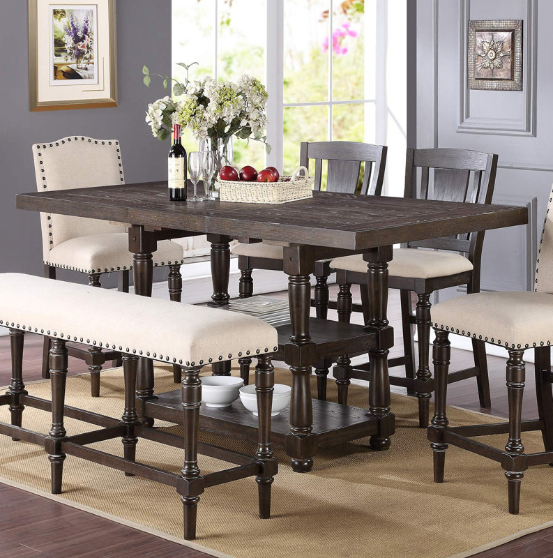 Laurel Foundry Modern Farmhouse Fortunat 6 Piece Counter Height ... Laurel Foundry Modern Farmhouse Fortunat 6 Piece Counter Height ...