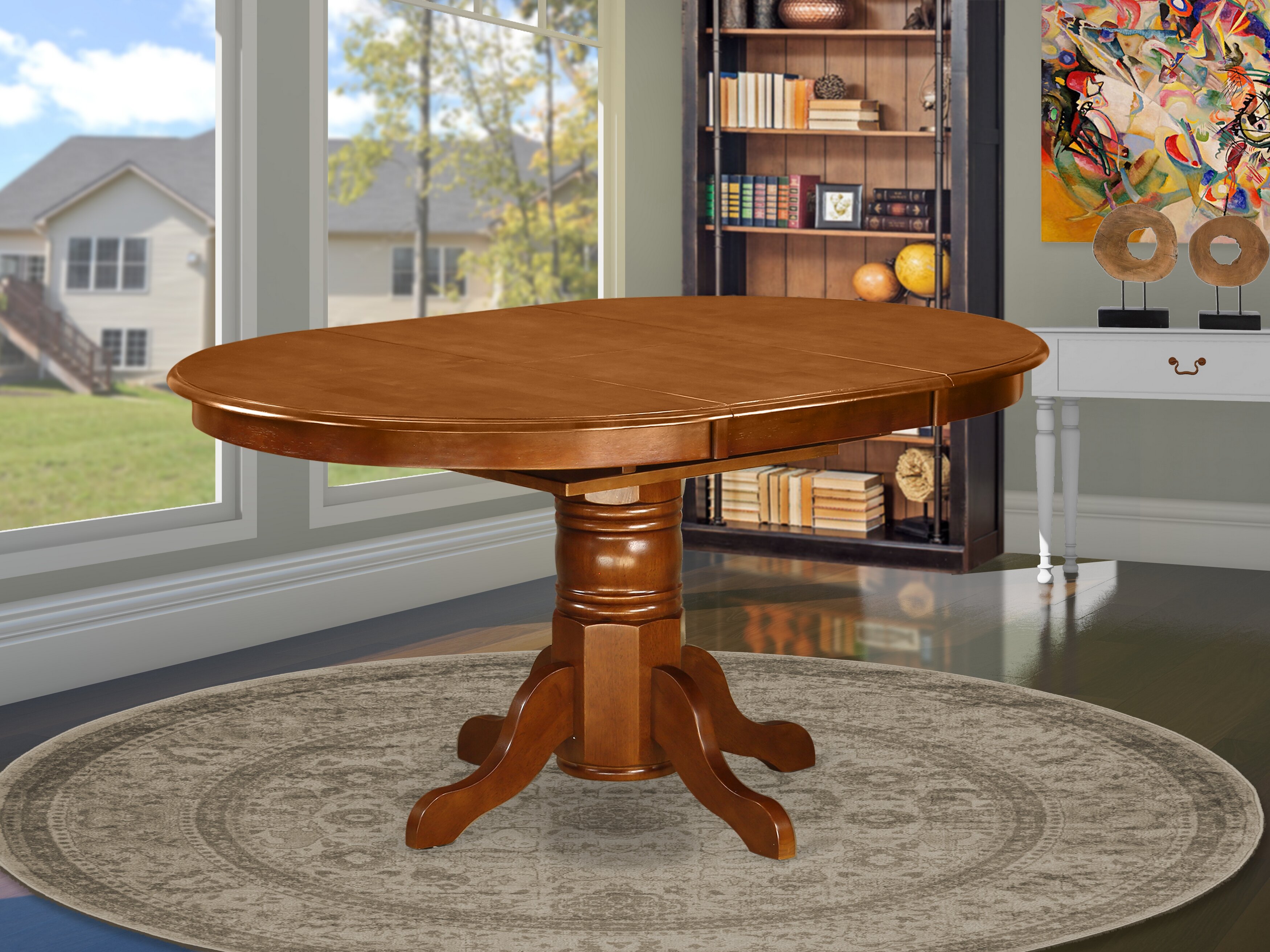 solid wood pedestal