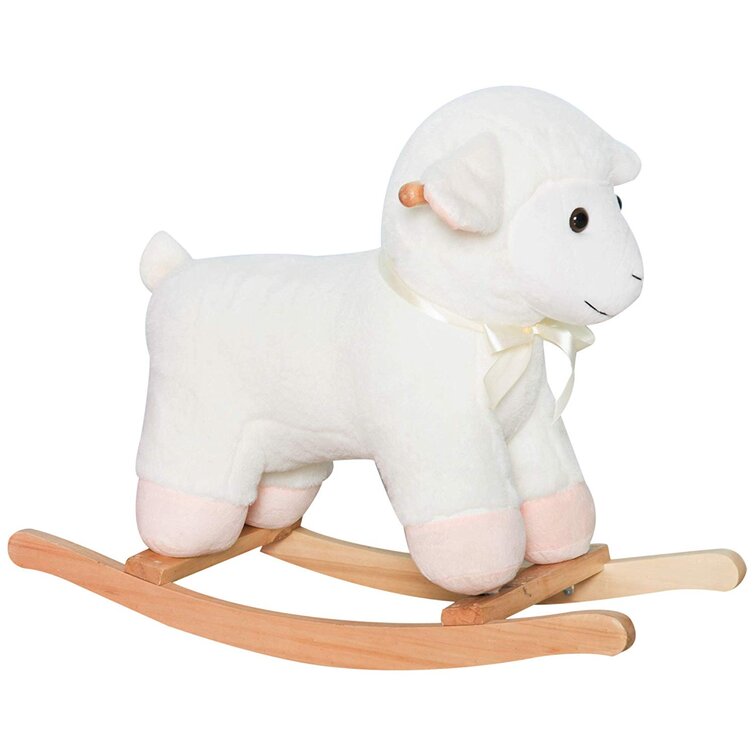 Qaba Kids Playtime Plush Rocking Sheep Lamb Toy Ride on Rocker for sale online 