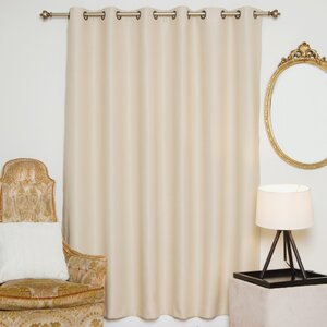 Solid Blackout Thermal Grommet Single Curtain Panel