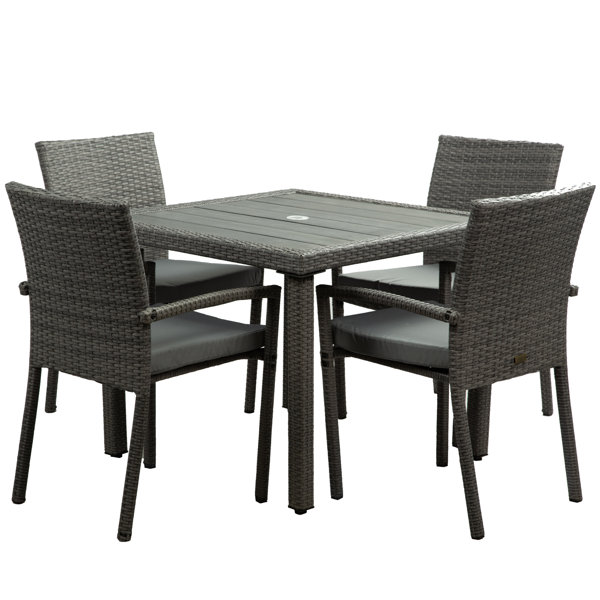 Patio Slatted Dining Table Wayfair