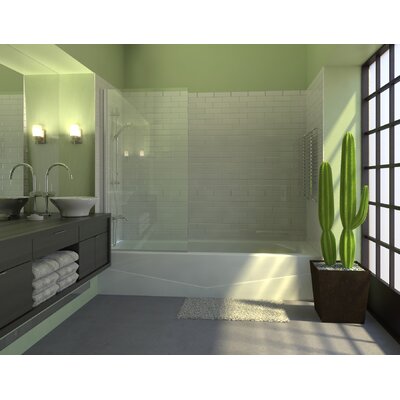 30 X 64 Pivot Semi Frameless Tub Door Ark Showers Color