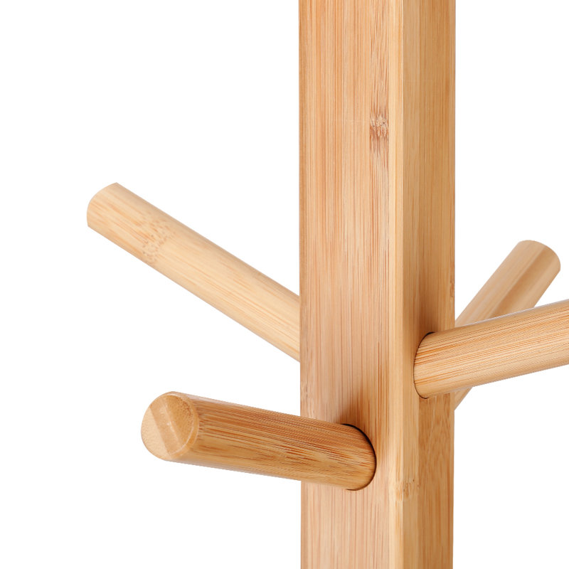 cream wooden coat stand