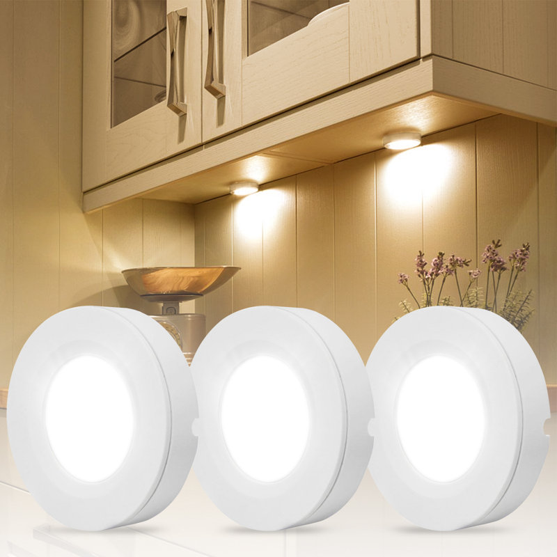 Torchstar Led Under Cabinet Puck Light Reviews Wayfair Torchstar Led Under Cabinet Puck Light