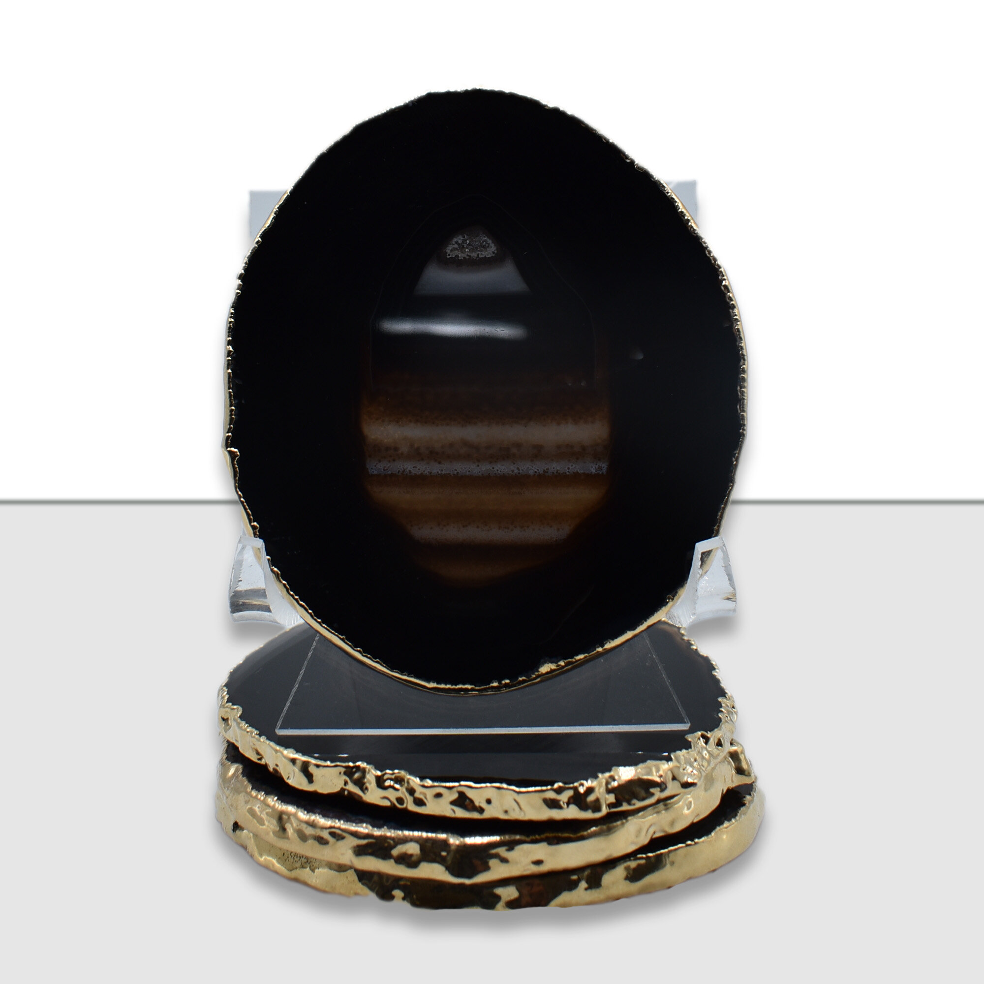 black agate coasters