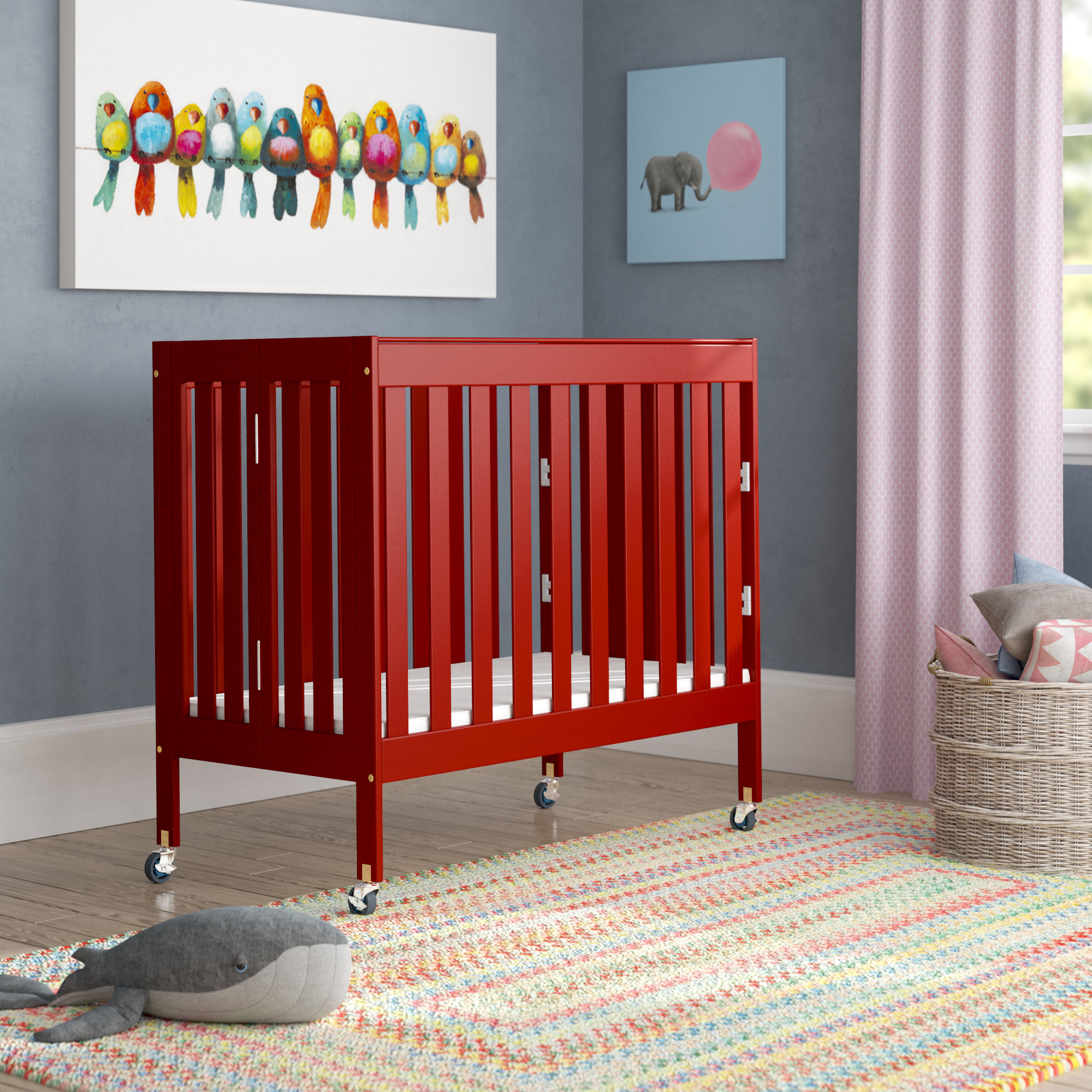 mini crib nursery