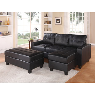Go to store & view more images Rutkowski Reversible Sectional with Ottoman by Ebern Designs