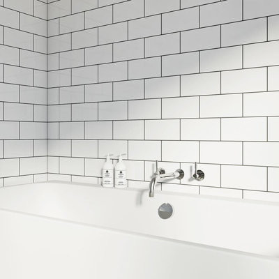 4 8 Subway Tile White Shapeyourminds Elitetile Isle 0 63 X Porcelain Mosaic Tile In Brown Green