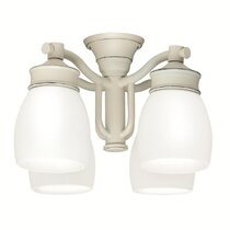 New CASABLANCA 4G-616  Glass for Ceiling Fan Light Kits 4-Piece Set 