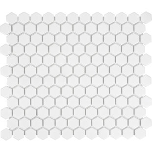 Floor Tile You Ll Love Wayfair Sail 1 X Porcelain Mosaic Tile In White