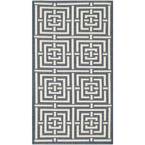 Mayer Navy/Beige Outdoor Rug