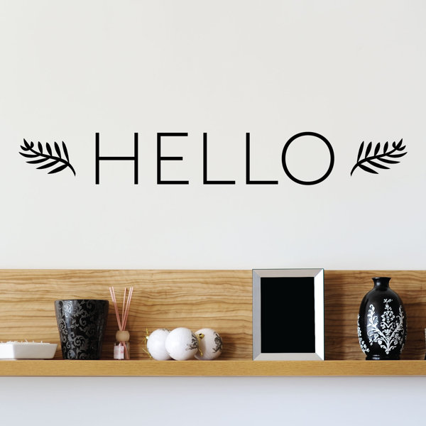 Hello Front Door Decal Wayfair