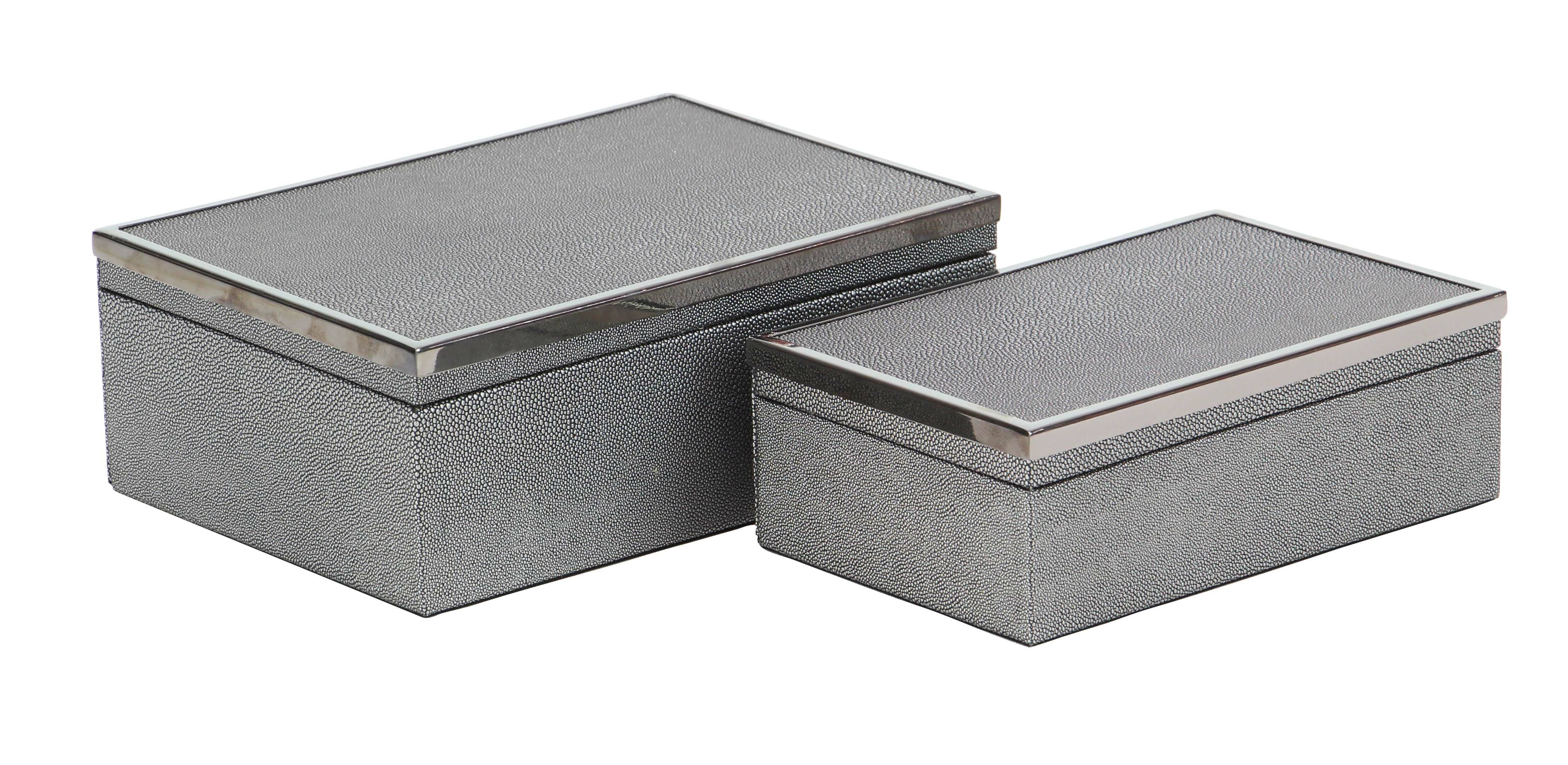 Cato 2 Piece Modern Decorative Box Set - 