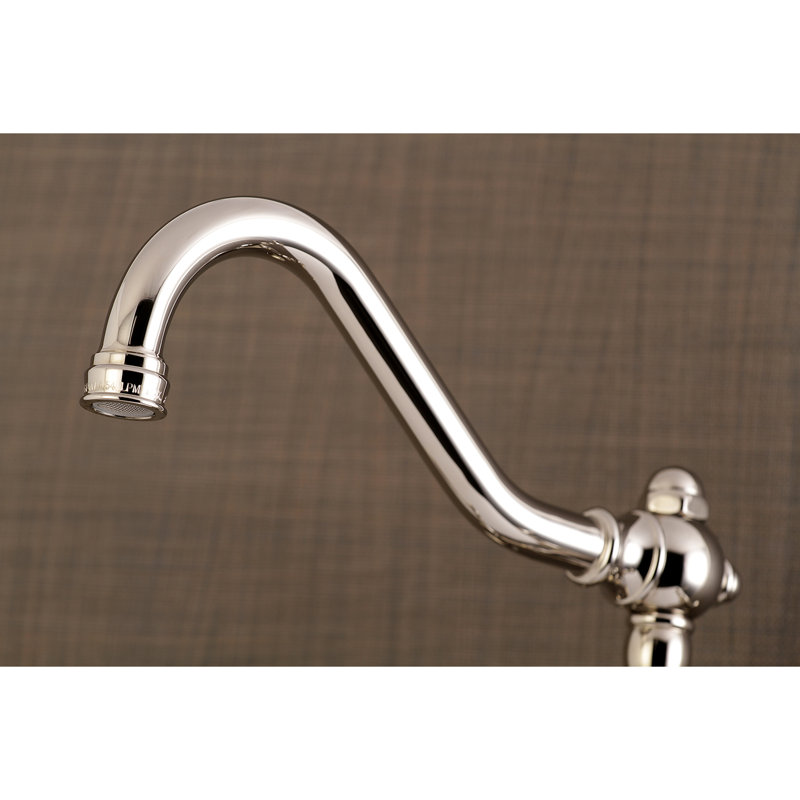 Kingston Brass Vintage Wall Mount Double Handle Kitchen Faucet Wayfair