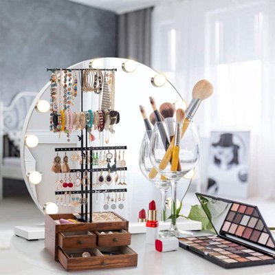 Jewelry Stand Jewelry Holder 5 Tier Jewelry Organizer QILICHZ Jewelry Tree Jewelry Tower Adjustable Height Jewelry Rack With Wooden Drawers For Neckla Jewelry Stand Jewelry Holder 5 Tier Jewelry Organizer QILICHZ Jewelry Tree Jewelry Tower Adjustable Height Jewelry Rack With Wooden Drawers For Neckla