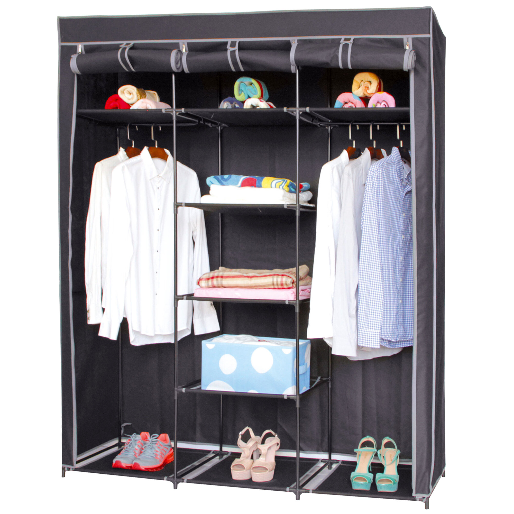 Rebrilliant Croyle 45cm Wide Portable Wardrobe Wayfair Co Uk