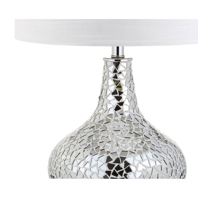 black mosaic table lamp