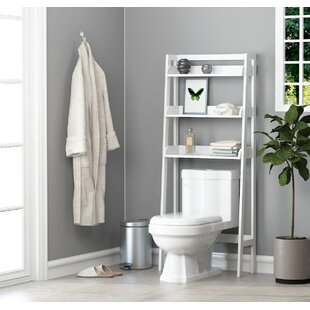 NC Iron Bathroom Organizer Over The Toilet Restroom Organizer for Towels Shampoo White 