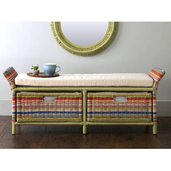 Breakwater Bay Wicker Storage Hall Bench Wayfair
