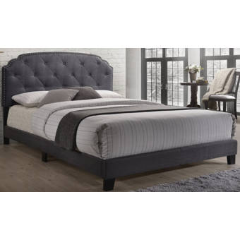 Brassex Jia Upholstered Standard Bed Reviews Wayfair