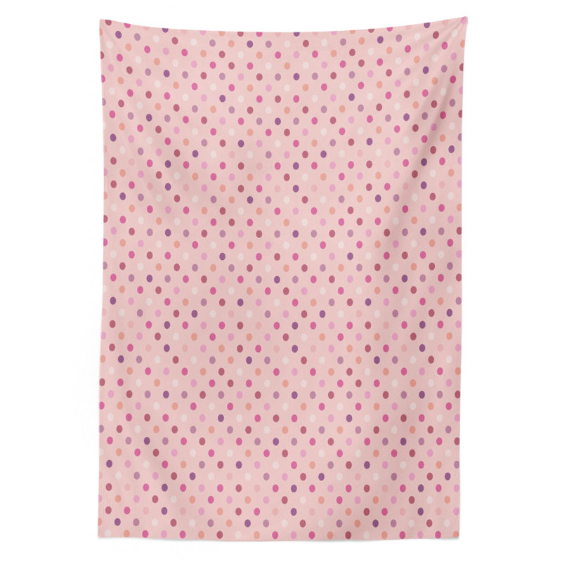 East Urban Home Ambesonne Polka Dots Tablecloth Colorful Romantic