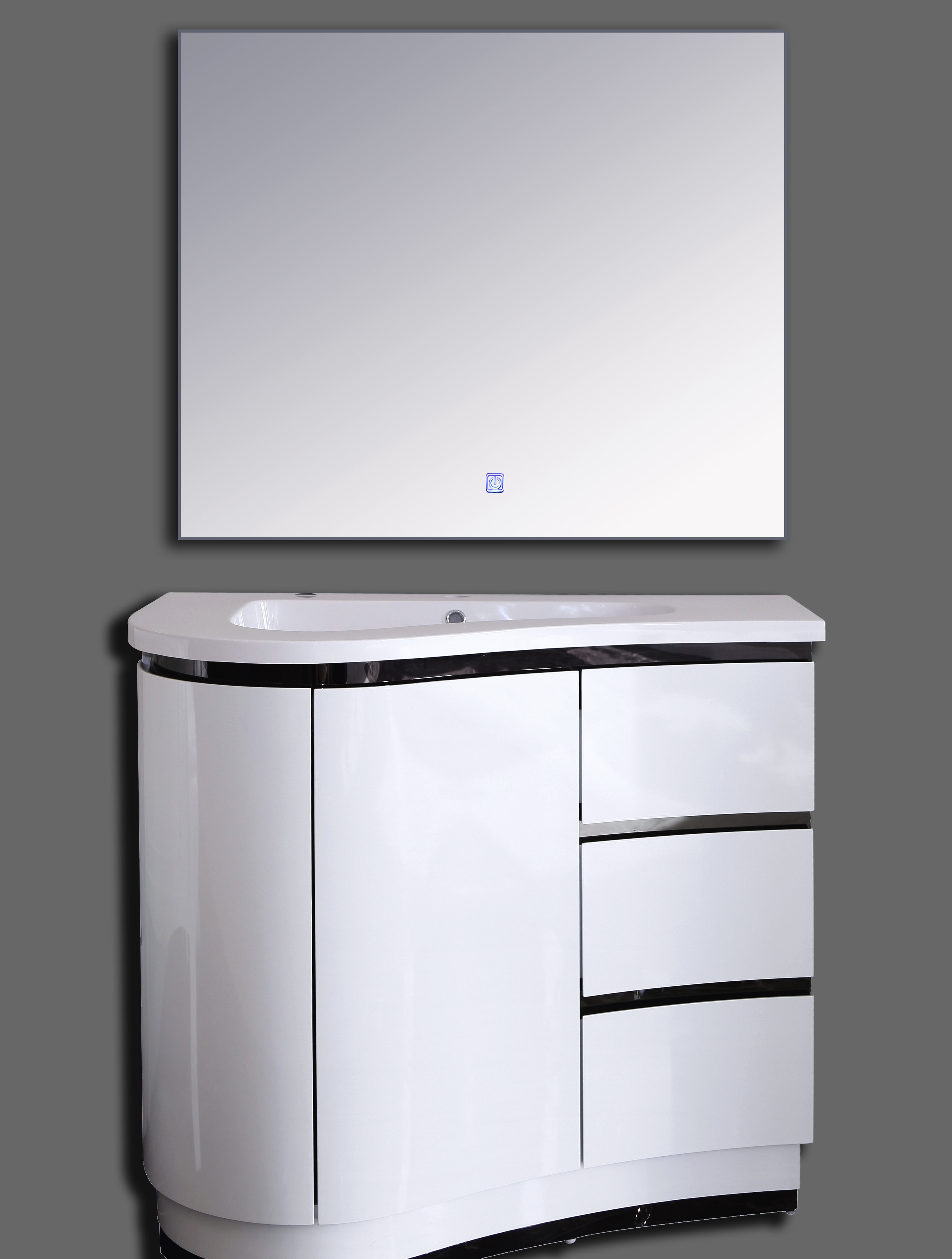 Orren Ellis Bauxite Lacquered High Gloss 32 Single Bathroom Bauxite Lacquered High Gloss 32