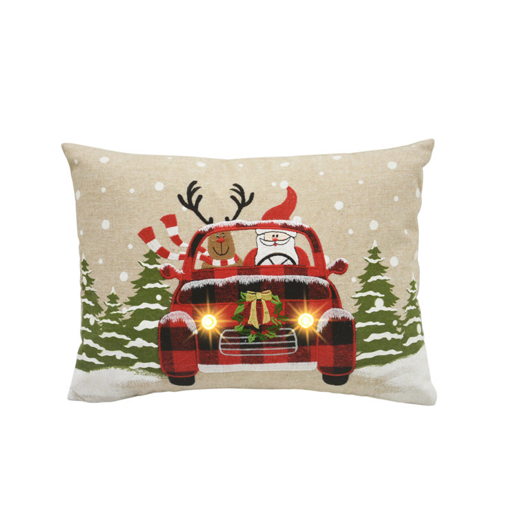 Lighted christmas pillow Clearance