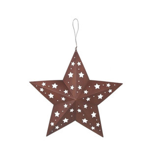 Tin Star Wall Decor Wayfair Clic Tin Star With Cutouts Wall Décor
